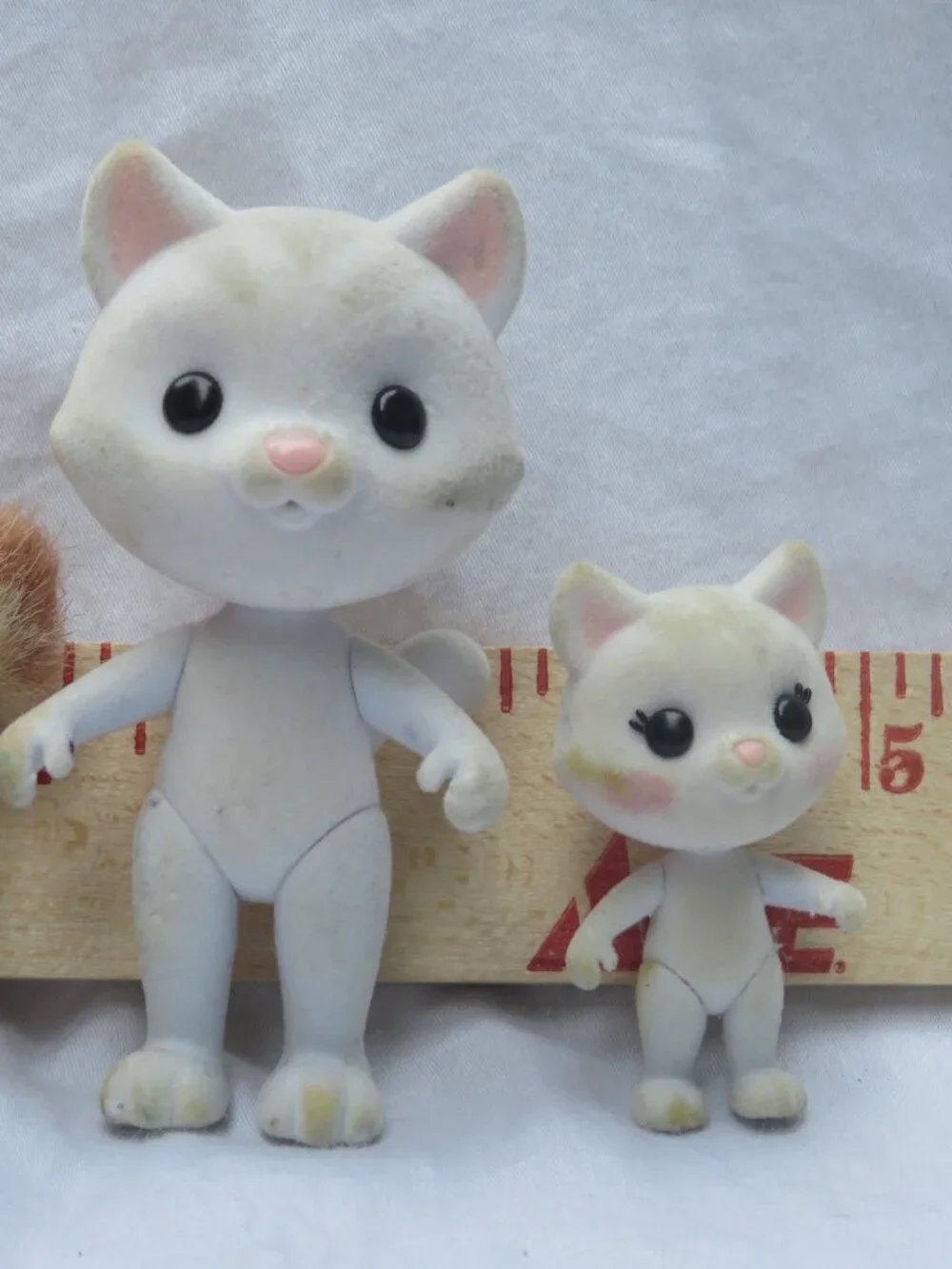 Vintage Sylvanian Families Flocked Animal Figurines Lot | Rare 90s Nostalgia Toy
